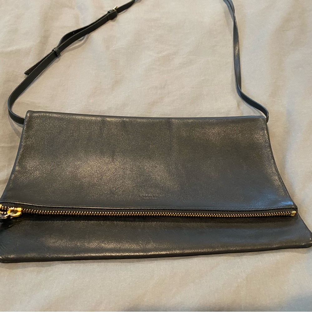Elegant Black Leather Crossbody Bag